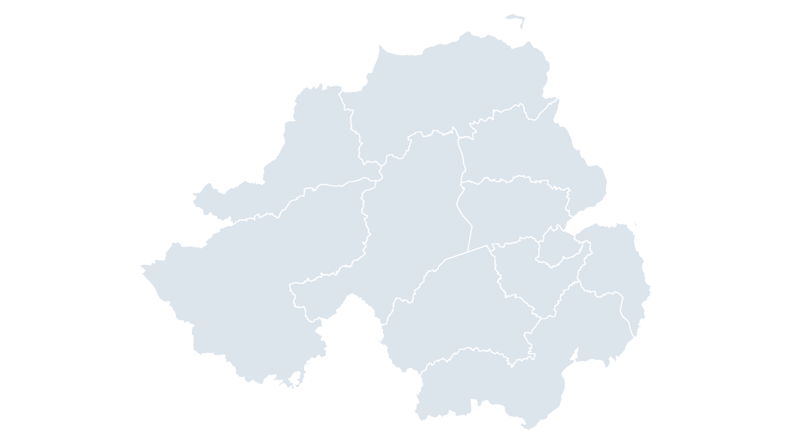 Northern Ireland Districts map preview