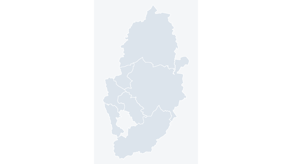 Nottinghamshire Districts map preview