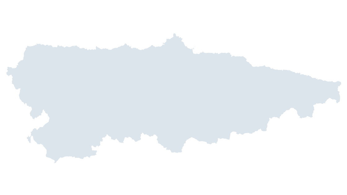 Asturias Provinces map preview