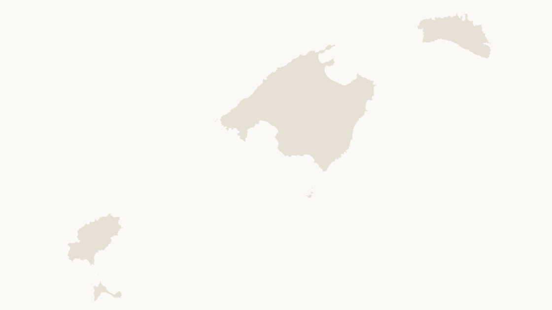 Balearic Islands Provinces map preview in the editorial theme