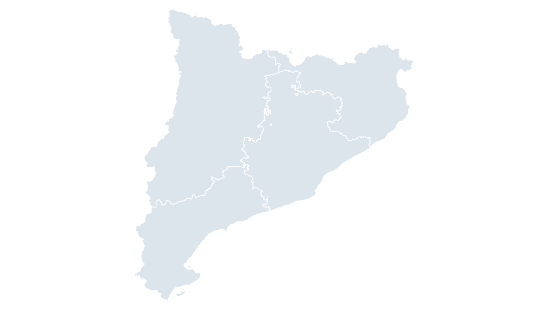 Catalonia Provinces map preview