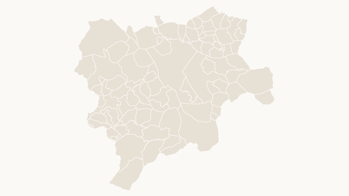 Albacete Municipalities map preview in the editorial theme