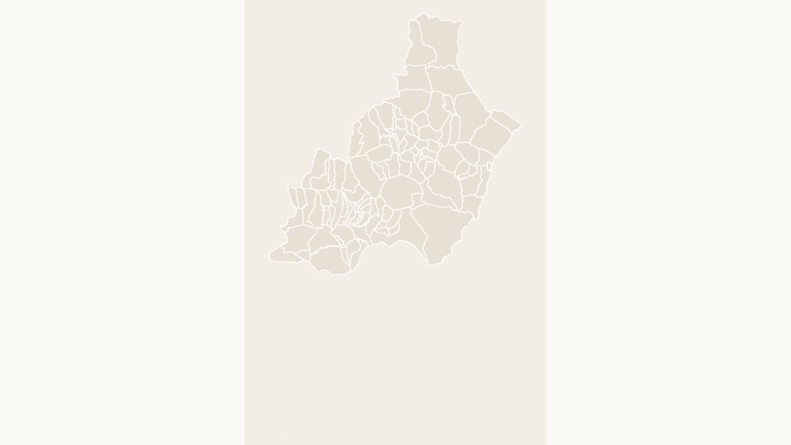 Almería Municipalities map preview in the editorial theme
