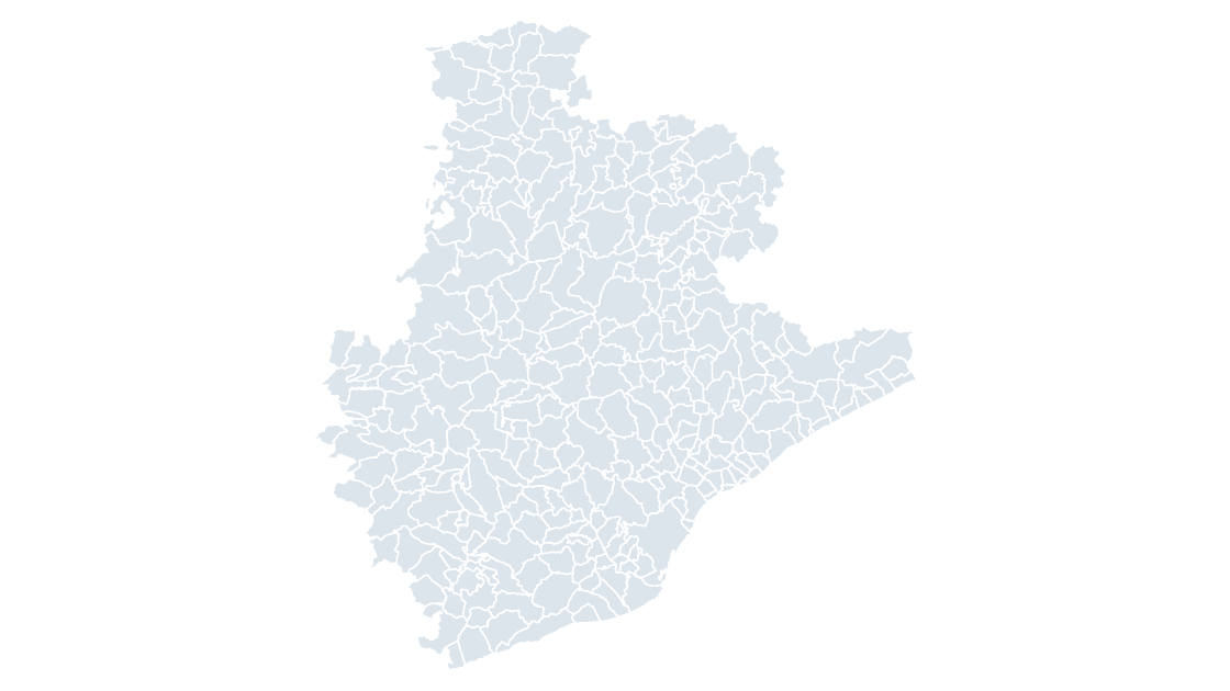 Barcelona Municipalities map preview