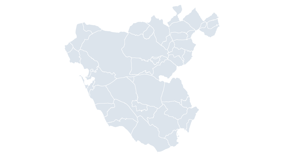 Cádiz Municipalities map preview