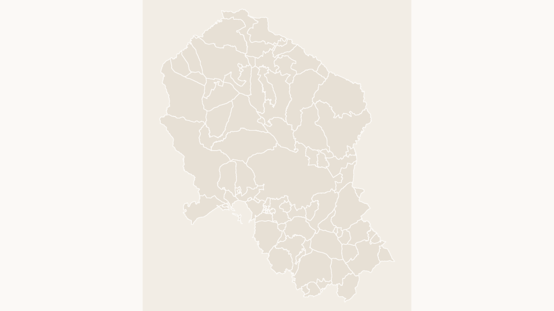 Córdoba Municipalities map preview in the editorial theme