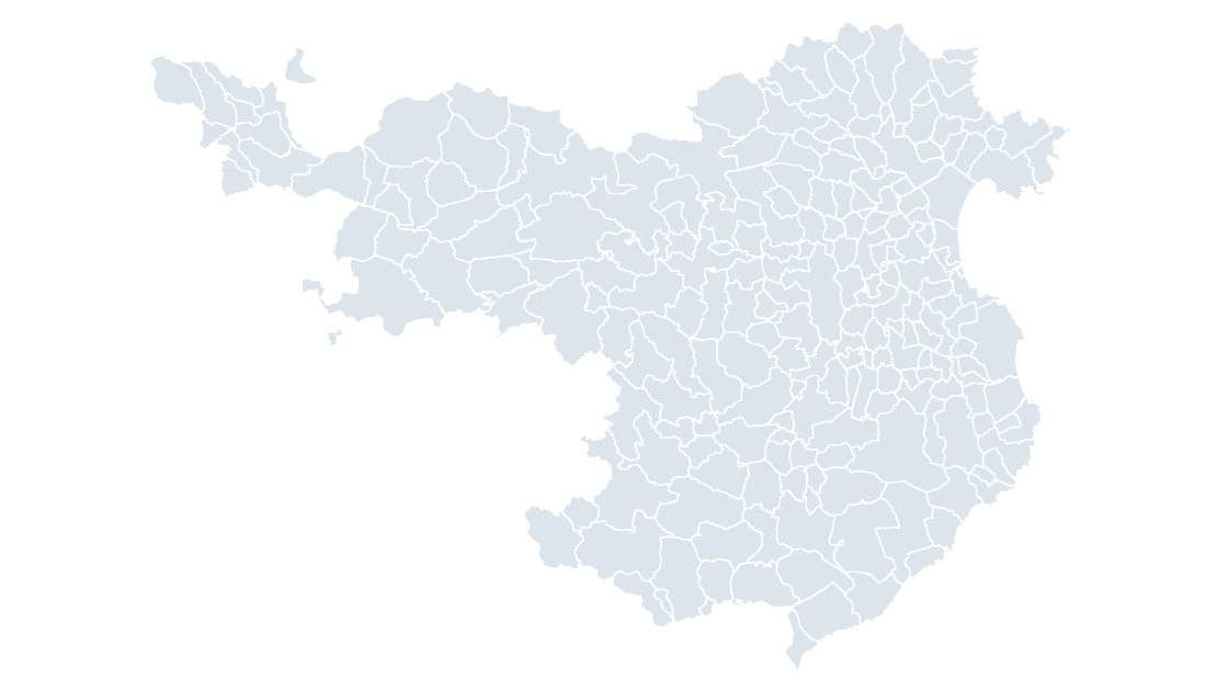 Girona Municipalities map preview