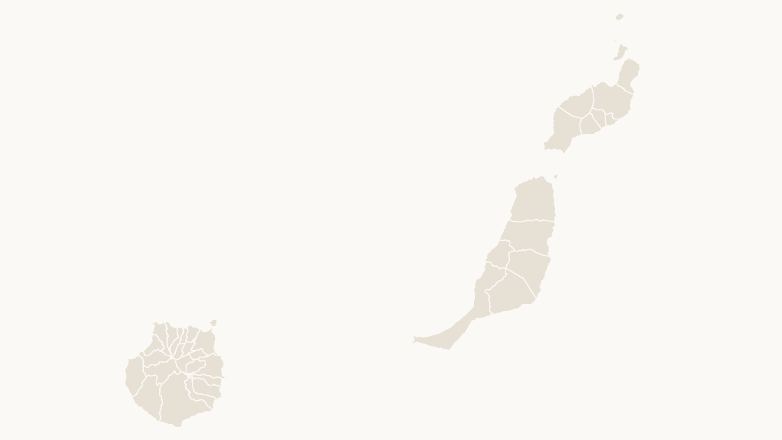 Las Palmas Municipalities map preview in the editorial theme