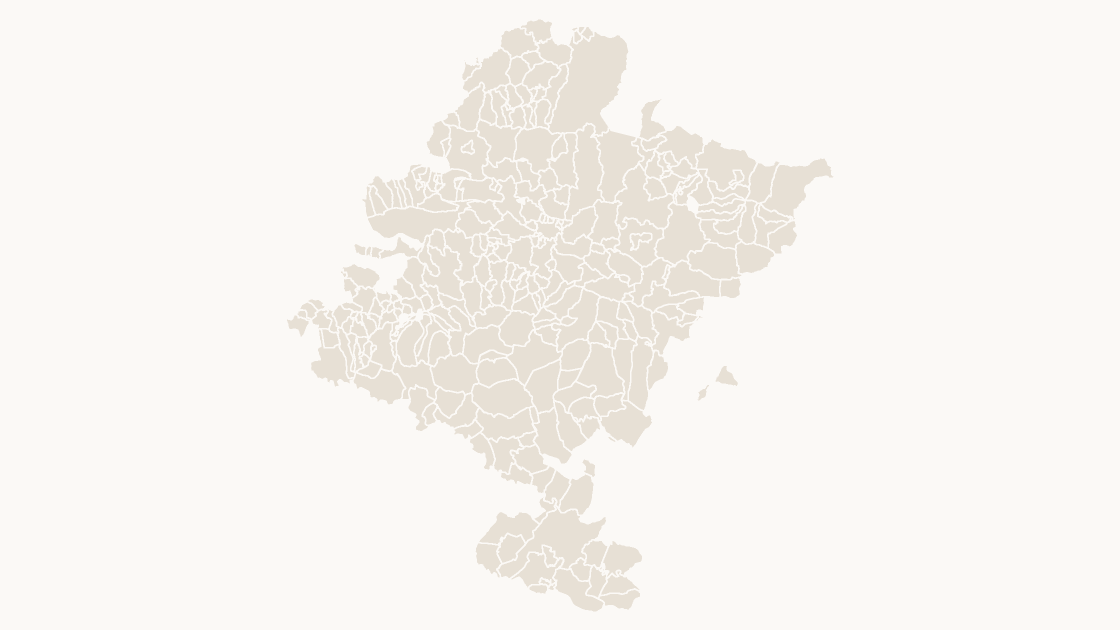 Navarre Municipalities map preview in the editorial theme