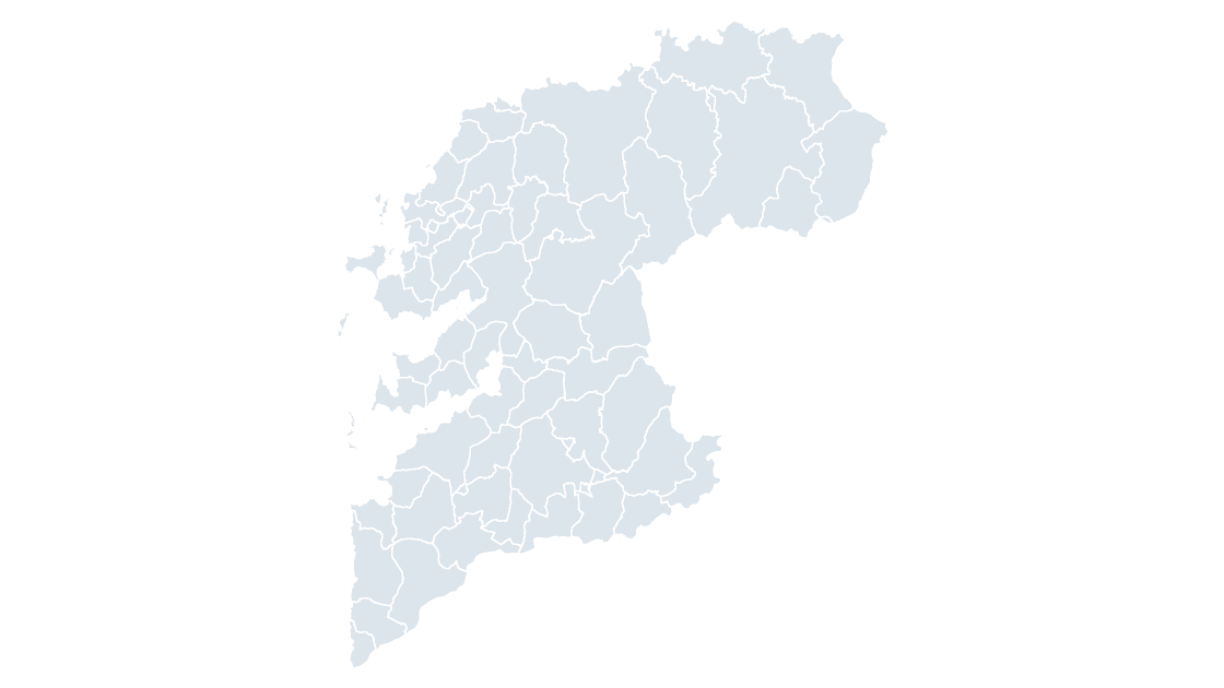 Pontevedra Municipalities map preview