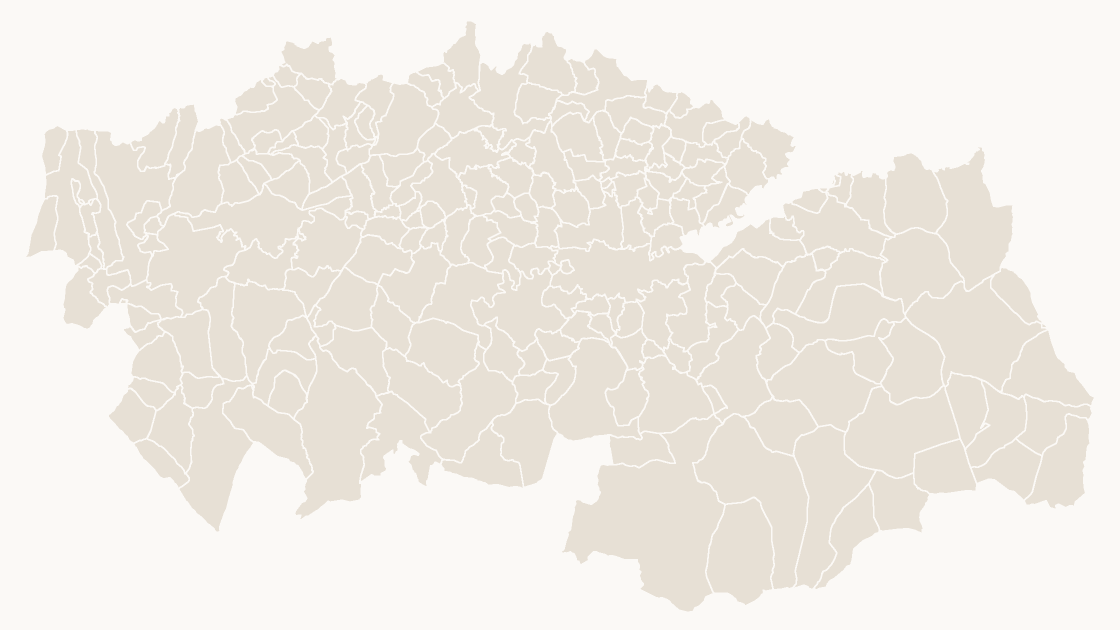 Toledo Municipalities map preview in the editorial theme