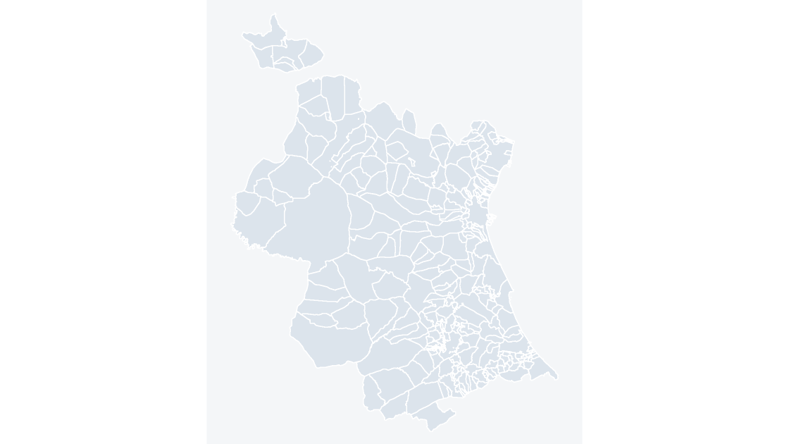 Valencia Municipalities map preview