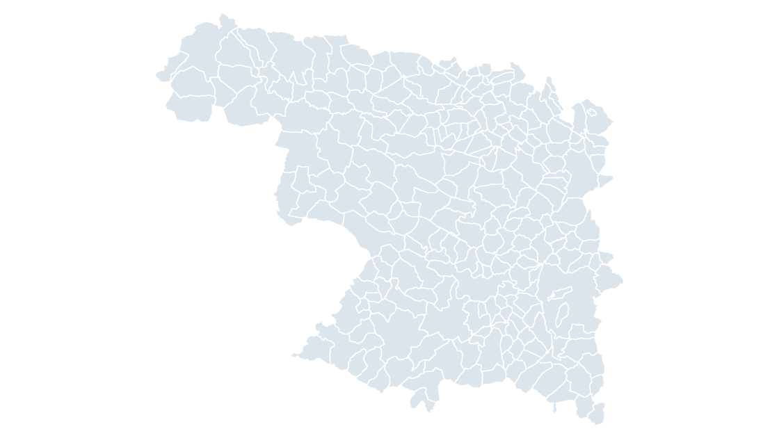Zamora Municipalities map preview