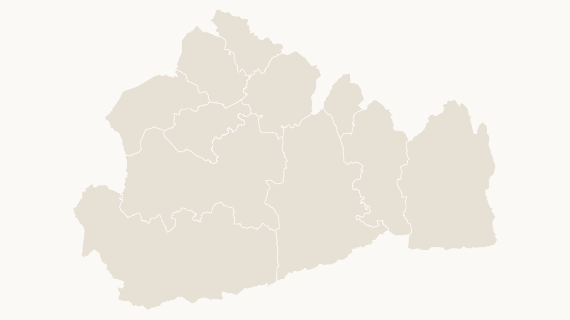 Surrey Districts map preview in the editorial theme