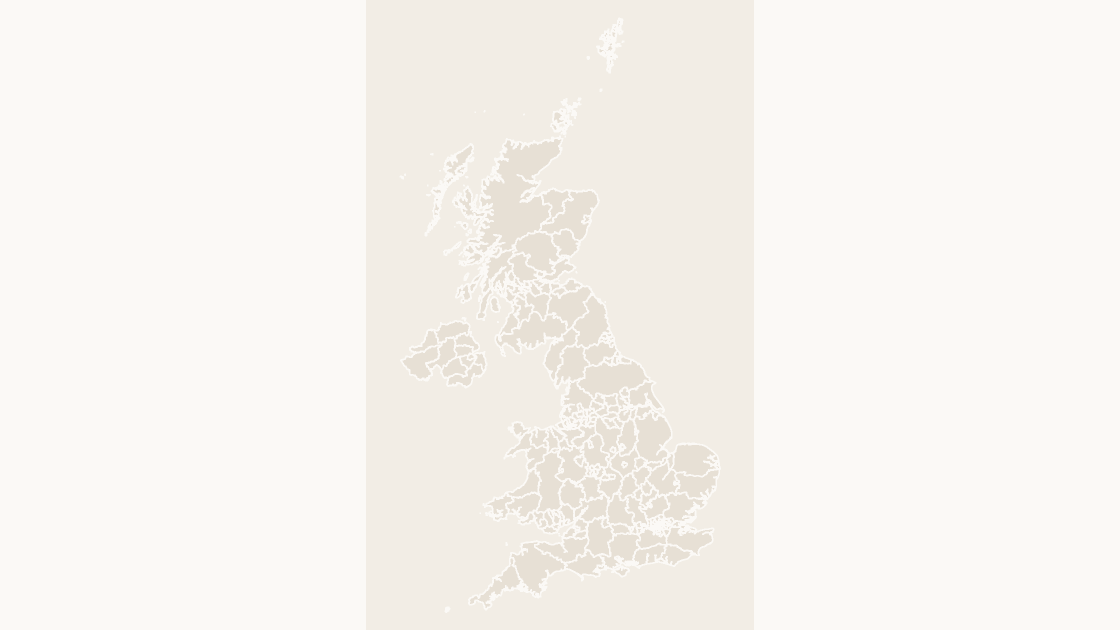 United Kingdom Counties & Unitary Authorities map preview in the editorial theme