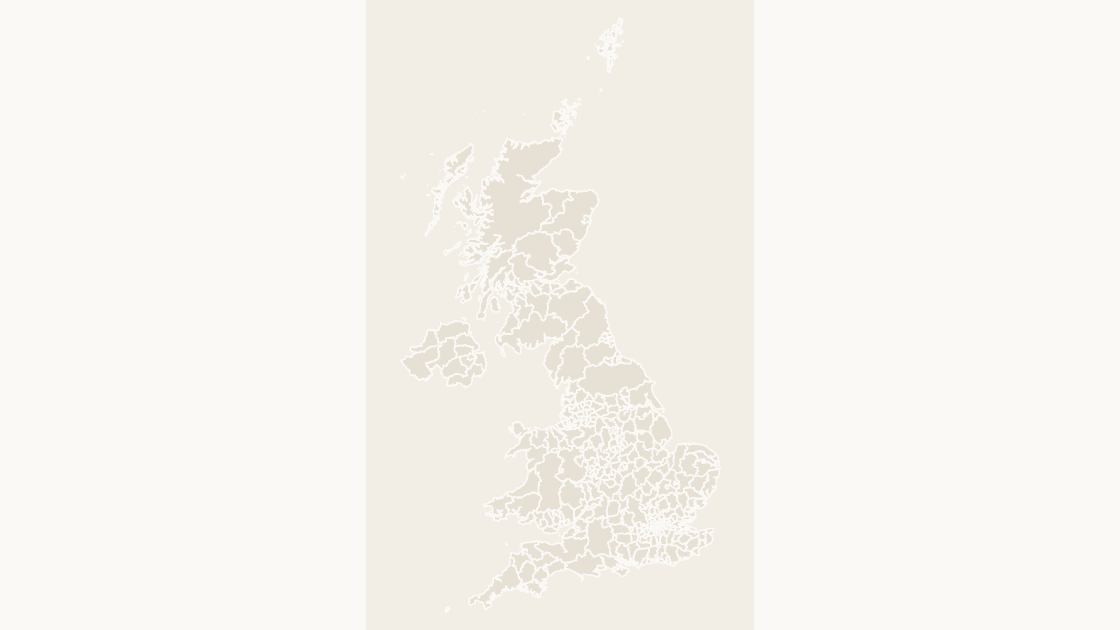 United Kingdom Local Authority Districts map preview in the editorial theme