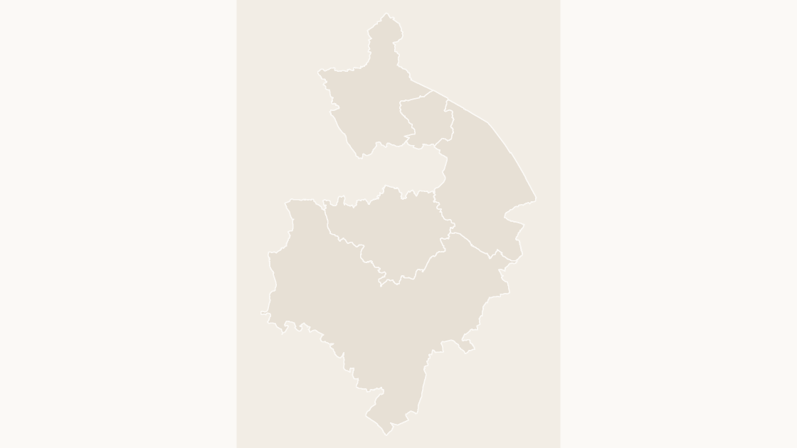 Warwickshire Districts map preview in the editorial theme